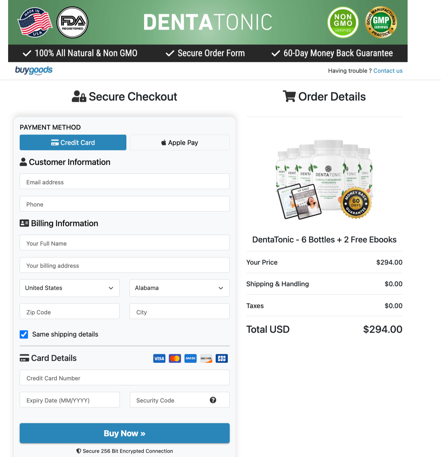dentatonic-pricing-table